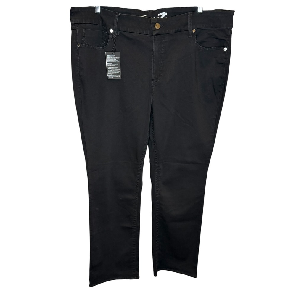 Seven7 Jeans Micro Boot Women Black Tummyless Mid Rise Minimalist 24W Tall